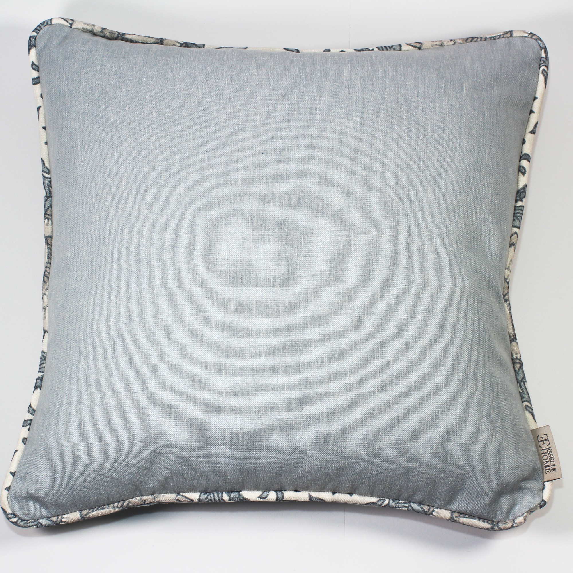 Eden Plain Nima Floral Modern Cushion In Soft Blue